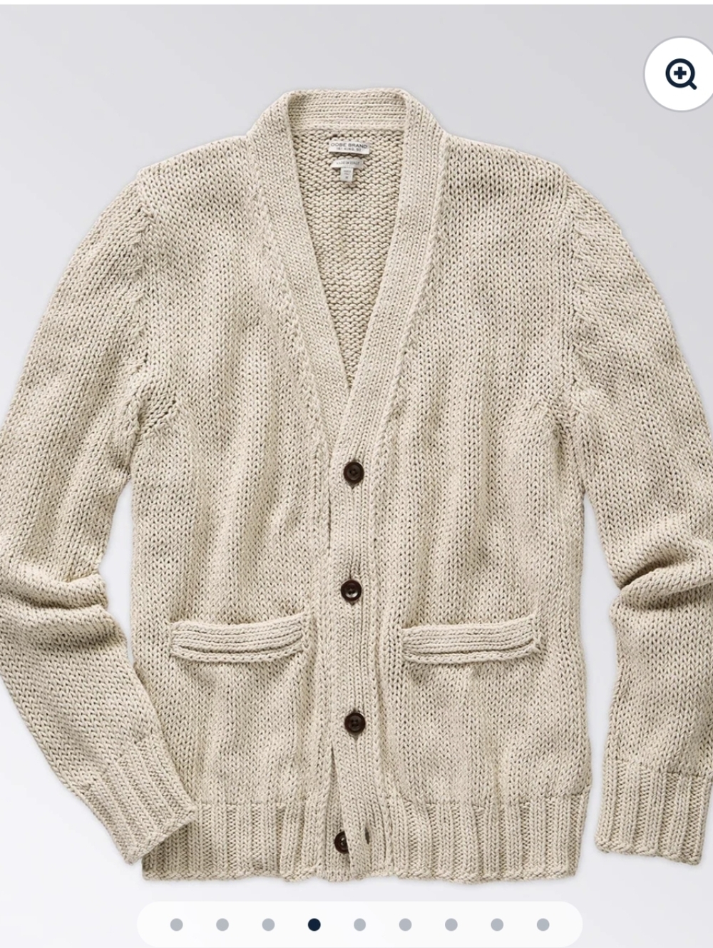 Oobe Brand Sanford Cardigan Stone XL